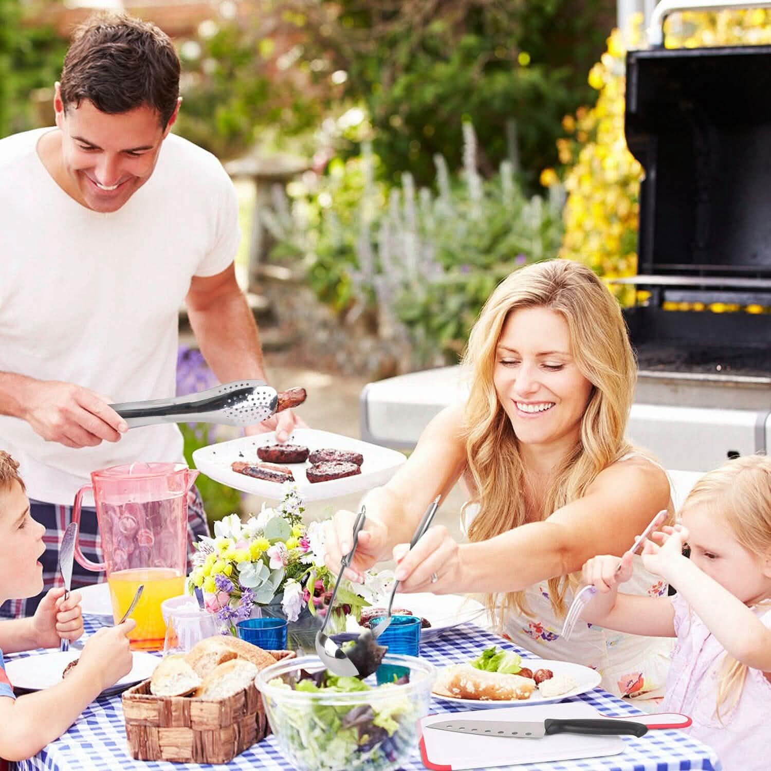 19-Piece: Camping Cooking Utensil Kit Portable Picnic Cookware